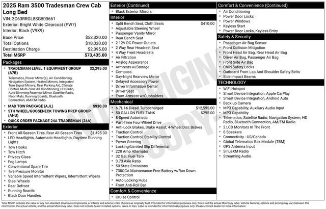 2025 RAM 3500 Tradesman