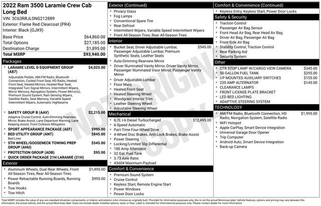 2022 RAM 3500 Laramie