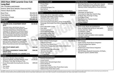 2022 RAM 3500 Laramie