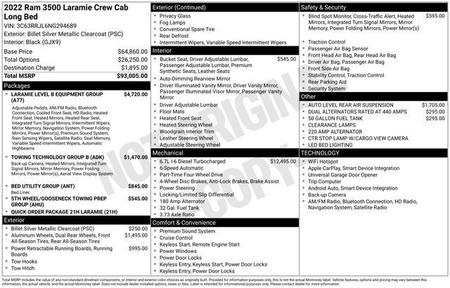 2022 RAM 3500 Laramie