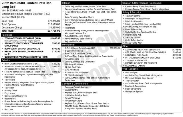 2022 RAM 3500 Limited