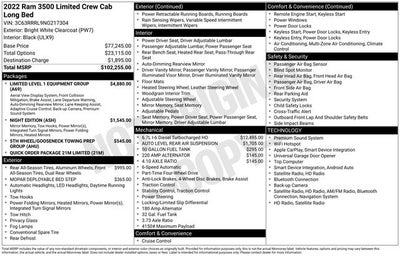 2022 RAM 3500 Limited