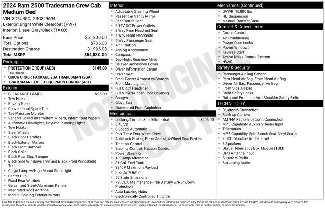 2024 RAM 2500 Tradesman