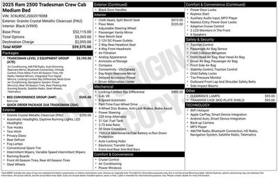2025 RAM 2500 Tradesman