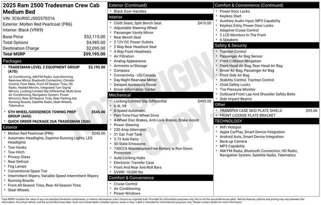 2025 RAM 2500 Tradesman