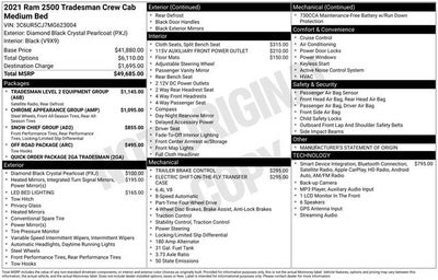 2021 RAM 2500 Tradesman