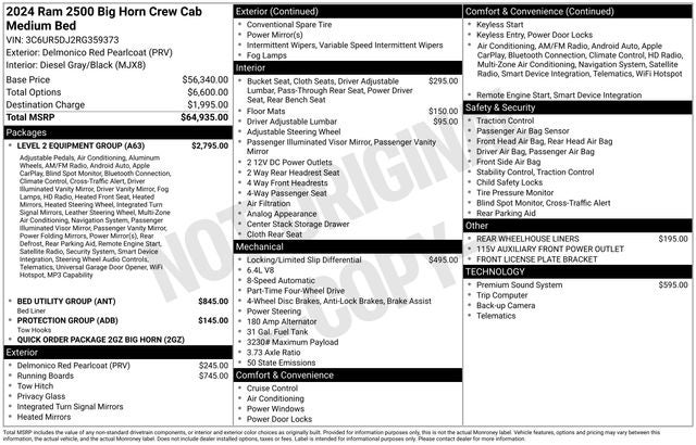 2024 RAM 2500 Big Horn