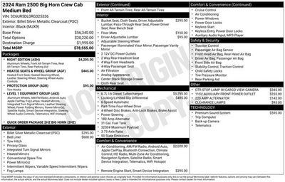 2024 RAM 2500 Big Horn