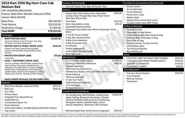 2024 RAM 2500 Big Horn