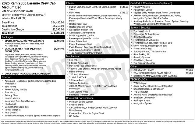 2025 RAM 2500 Laramie