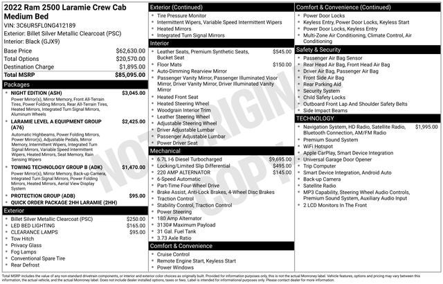 2022 RAM 2500 Laramie