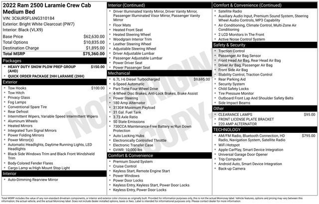 2022 RAM 2500 Laramie
