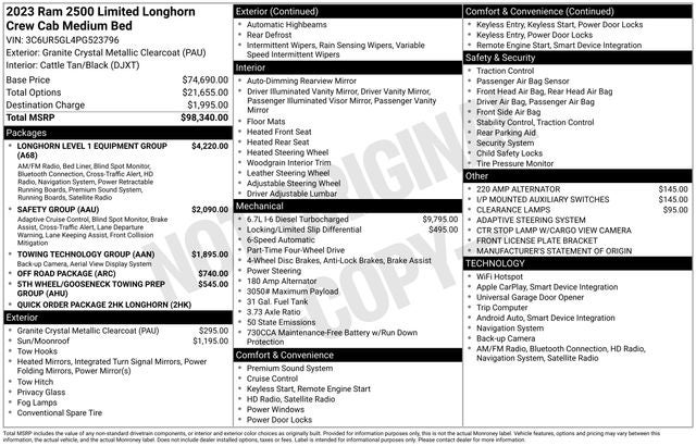 2023 RAM 2500 Longhorn