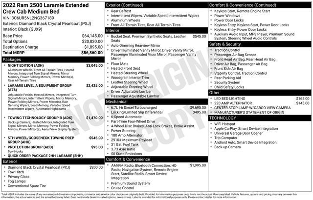 2022 RAM 2500 Laramie