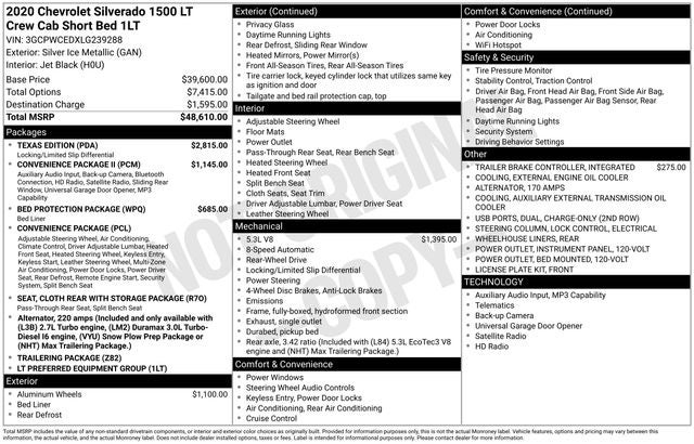 2020 Chevrolet Silverado 1500 LT