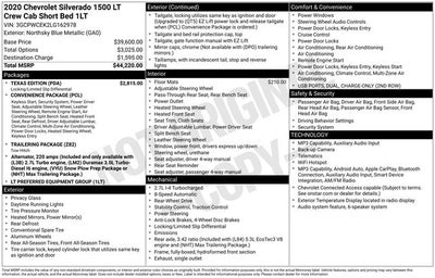 2020 Chevrolet Silverado 1500 LT