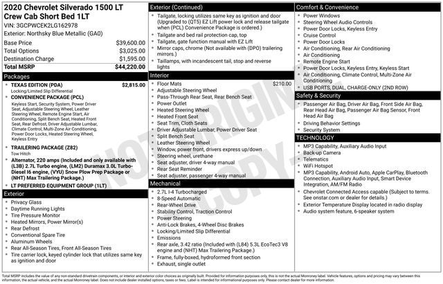 2020 Chevrolet Silverado 1500 LT