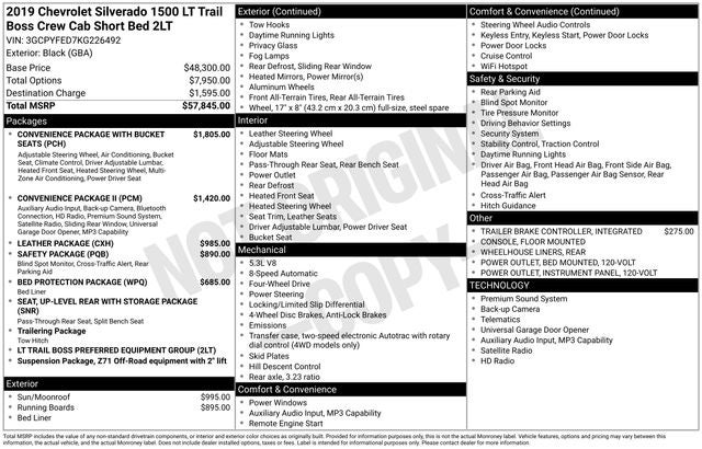 2019 Chevrolet Silverado 1500 LT Trail Boss