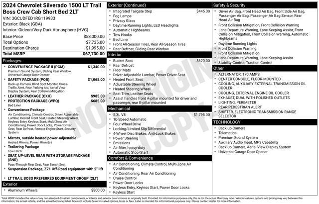 2024 Chevrolet Silverado 1500 LT Trail Boss