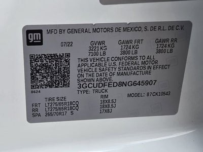 2022 Chevrolet Silverado 1500 LT Trail Boss