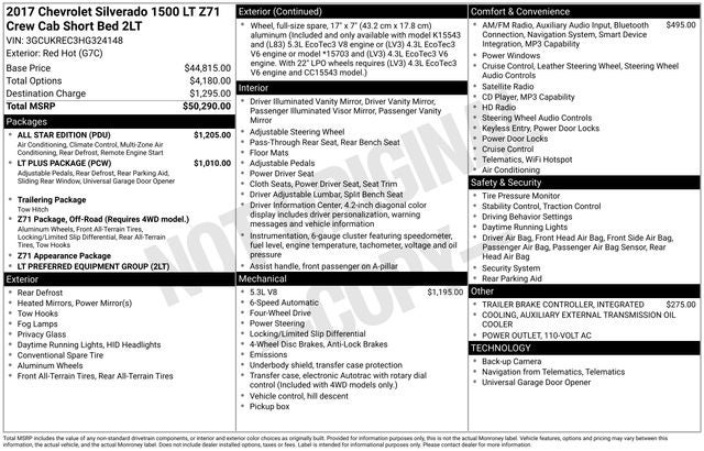2017 Chevrolet Silverado 1500 LT LT2