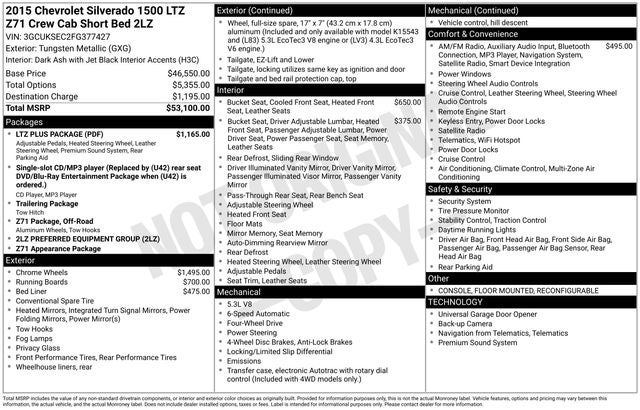 2015 Chevrolet Silverado 1500 LTZ 2LZ