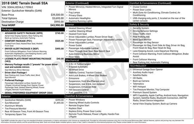 2018 GMC Terrain Denali