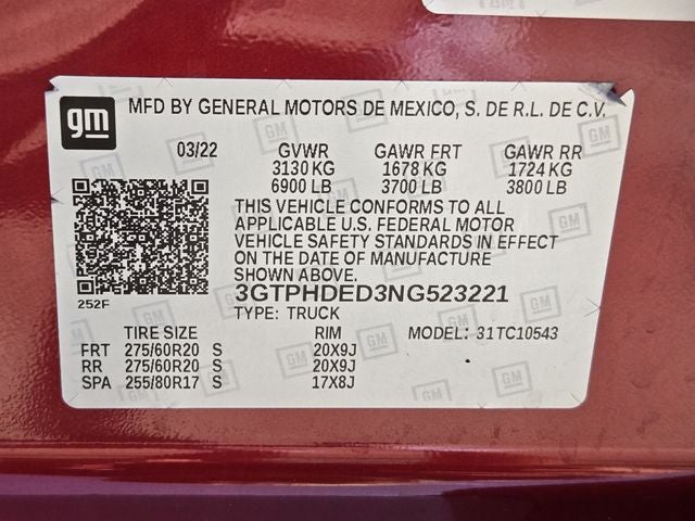 2022 GMC Sierra 1500 SLT