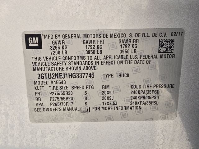 2017 GMC Sierra 1500 SLT