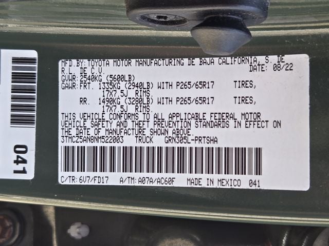 2022 Toyota Tacoma TRD Sport V6