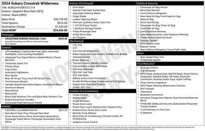 2024 Subaru Crosstrek Wilderness