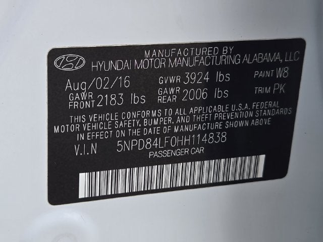 2017 Hyundai Elantra SE