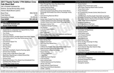 2017 Toyota Tundra Platinum 5.7L V8