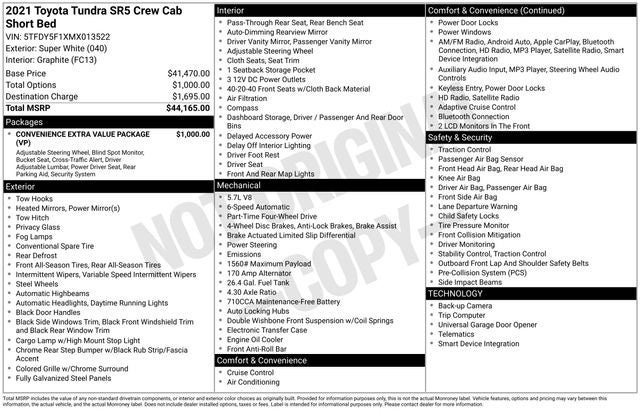 2021 Toyota Tundra Base