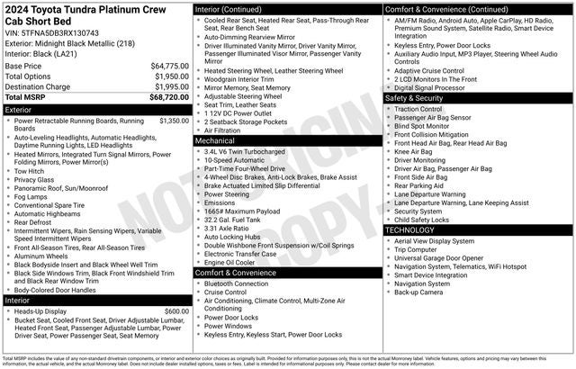 2024 Toyota Tundra Platinum