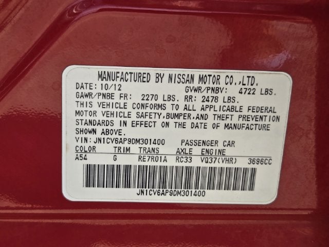 2013 INFINITI G37 Journey