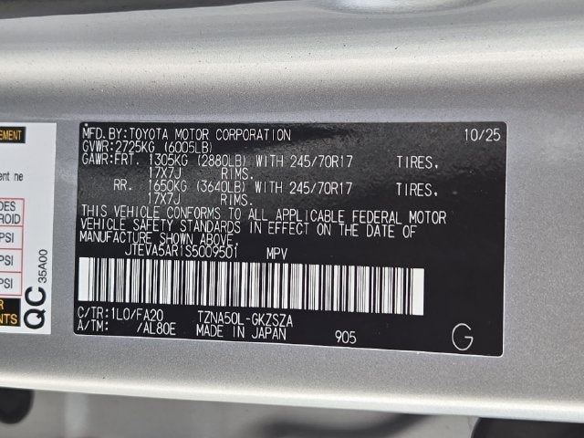 2025 Toyota 4Runner SR5