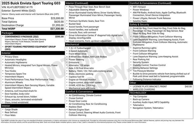 2025 Buick Envista Sport Touring