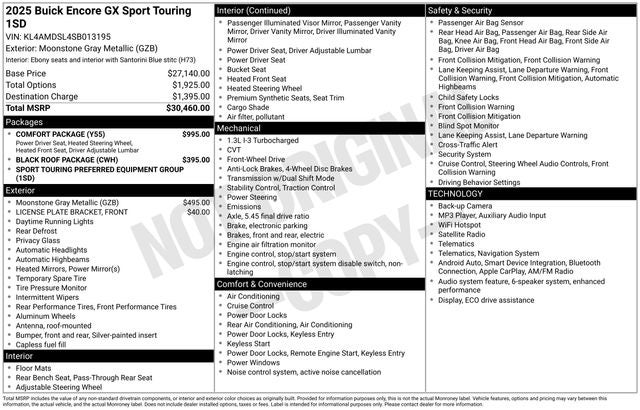 2025 Buick Encore GX Sport Touring
