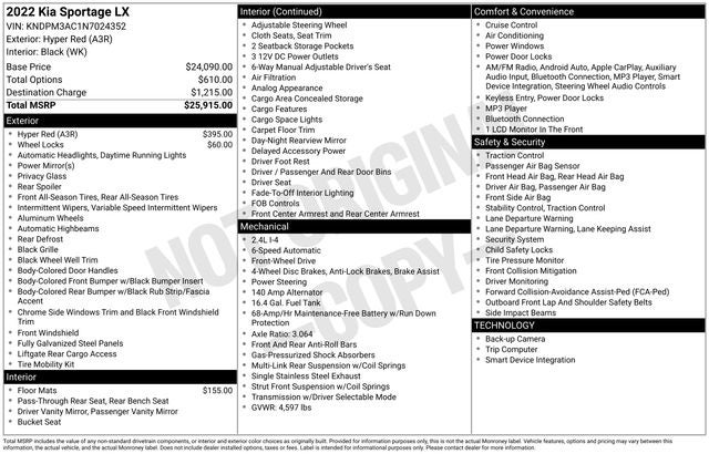 2022 Kia Sportage LX