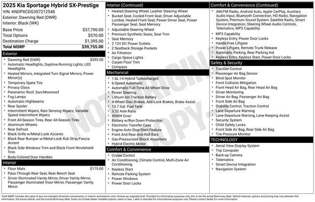 2025 Kia Sportage Hybrid SX-Prestige