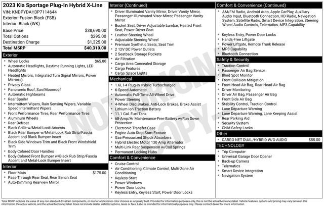 2023 Kia Sportage Plug-In Hybrid X-Line