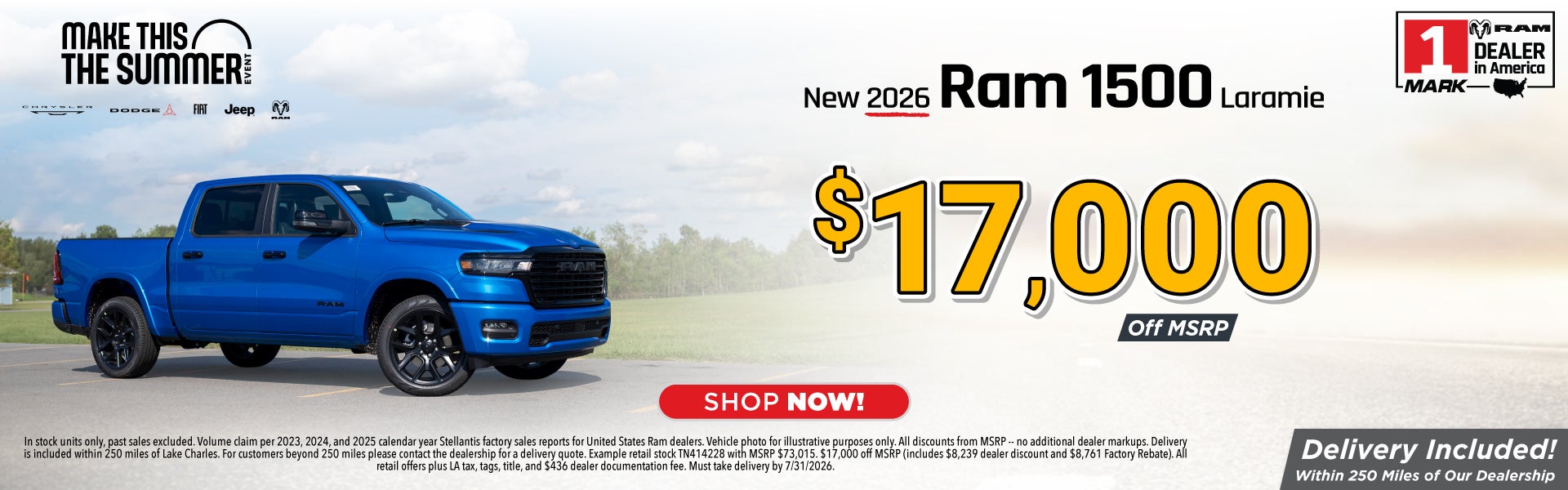 New Ram 1500 trucks are on sale at Mark Dodge