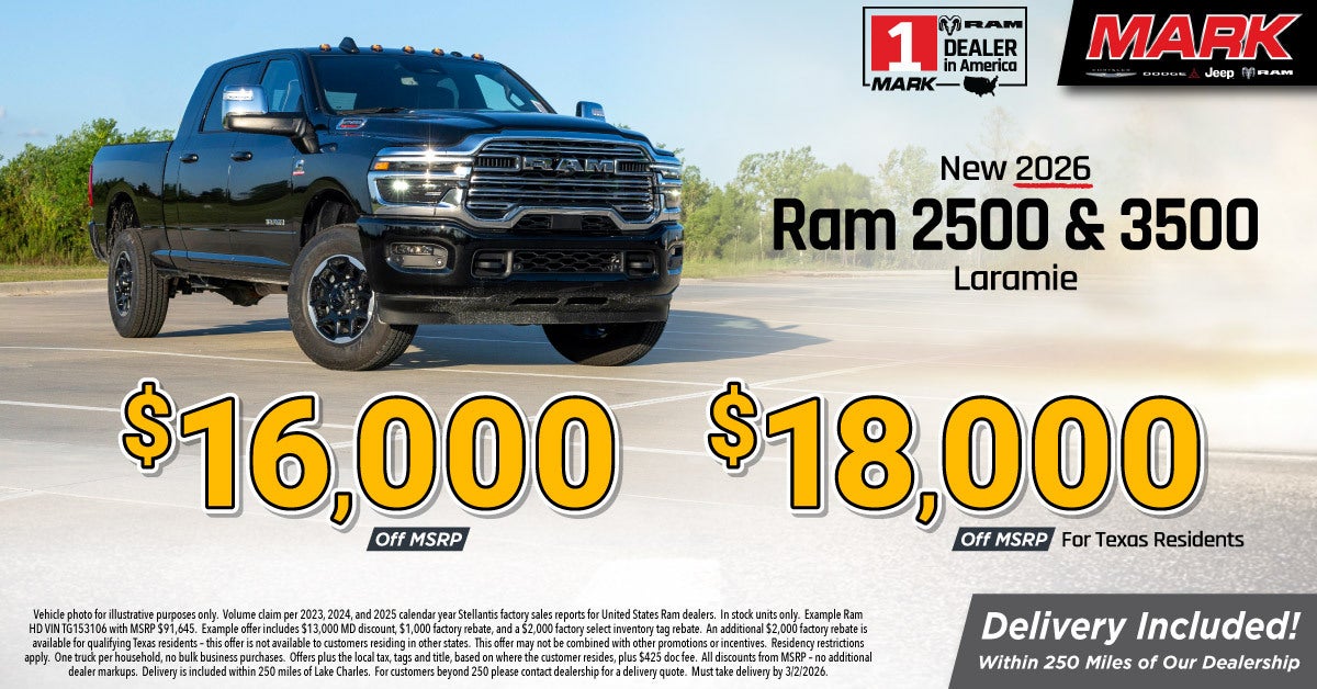 New 2026 Ram 2500 & 3500 Laramie