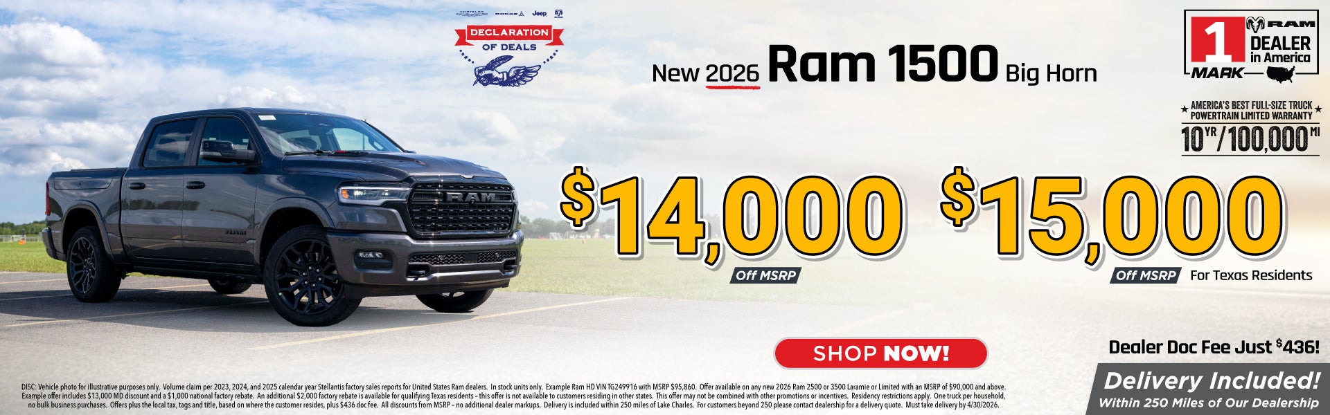 Ram 1500 trucks are on sale at Mark Dodge 