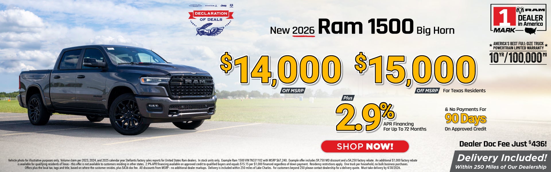 Ram 1500 trucks are on sale at Mark Dodge 