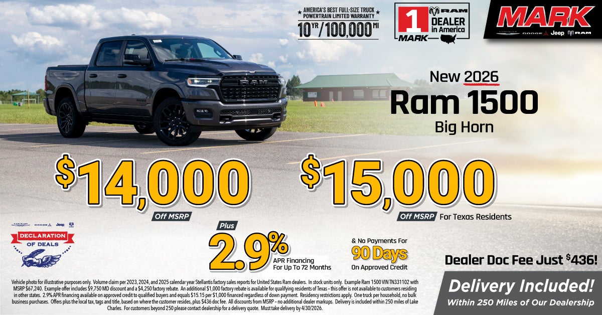 New 2026 Ram 1500 Big Horn