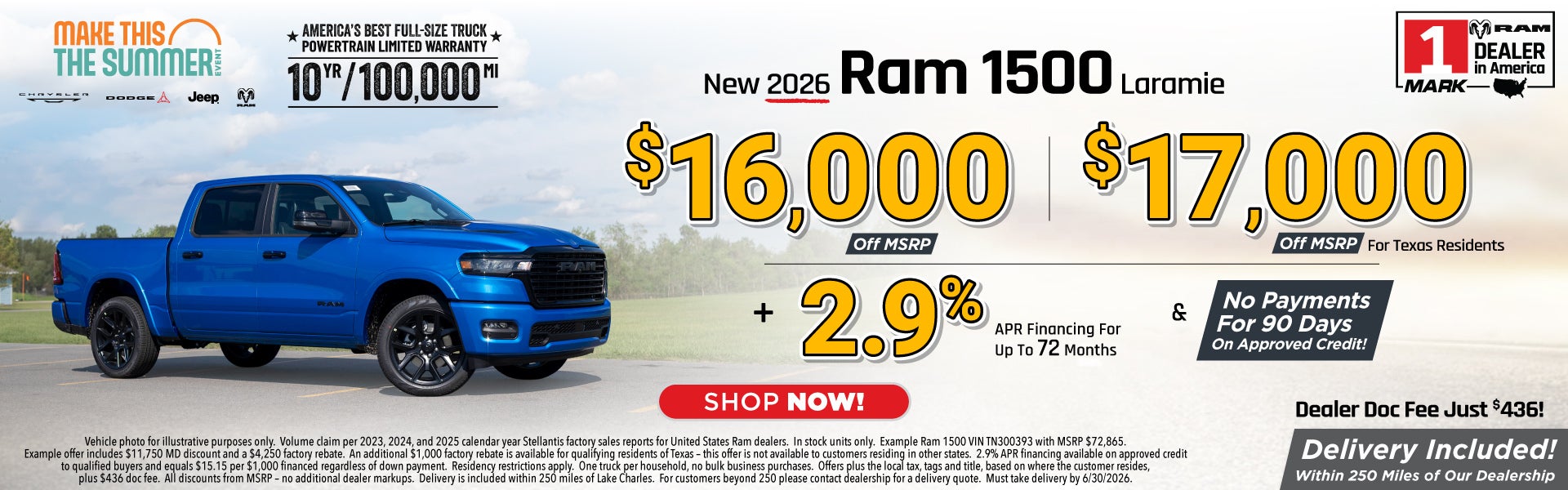 New Ram 1500 trucks are on sale at Mark Dodge