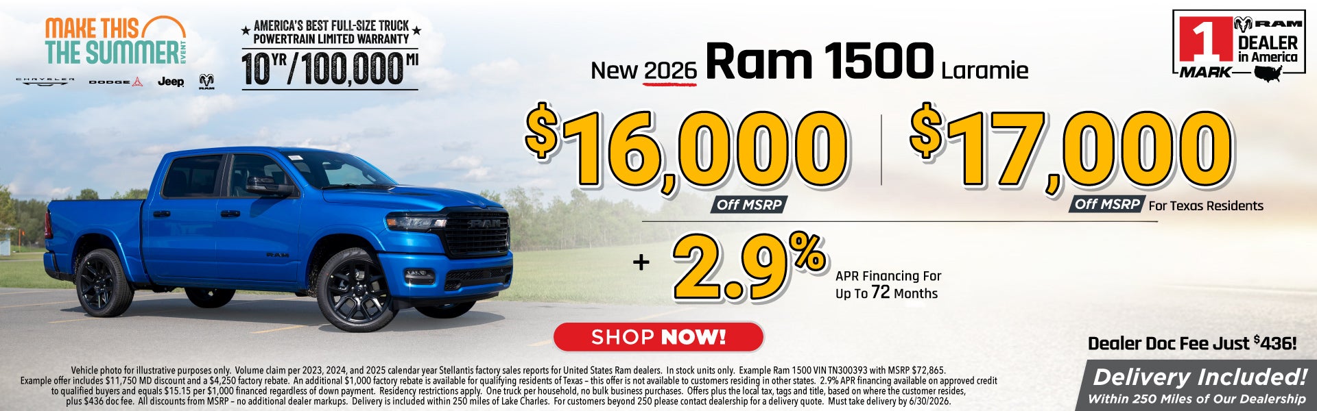 New Ram 1500 trucks are on sale at Mark Dodge