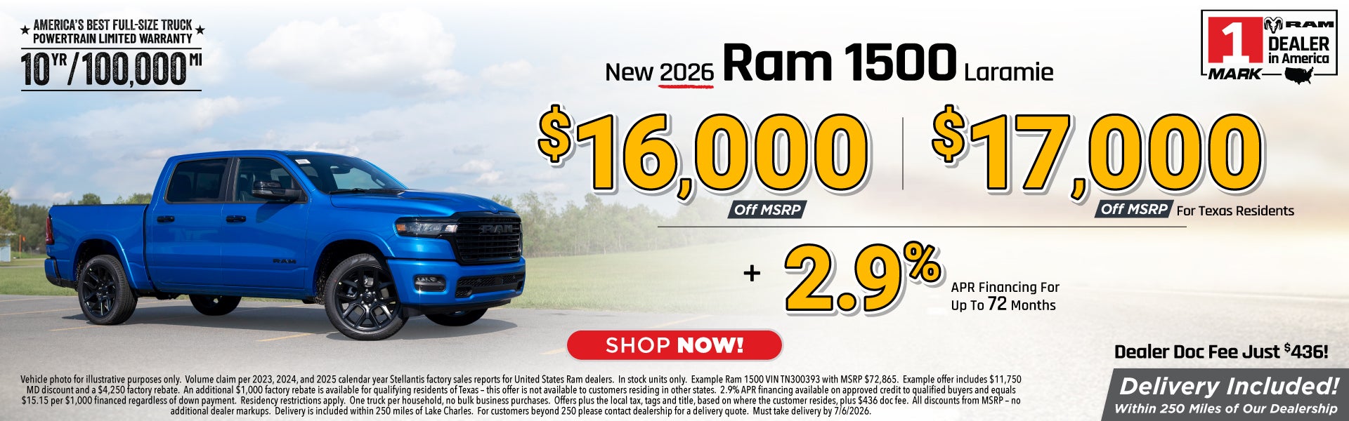 New Ram 1500 trucks are on sale at Mark Dodge
